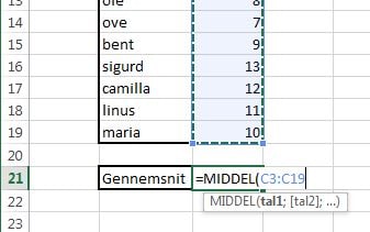 gennemsnit beregner gennemsnit beregner