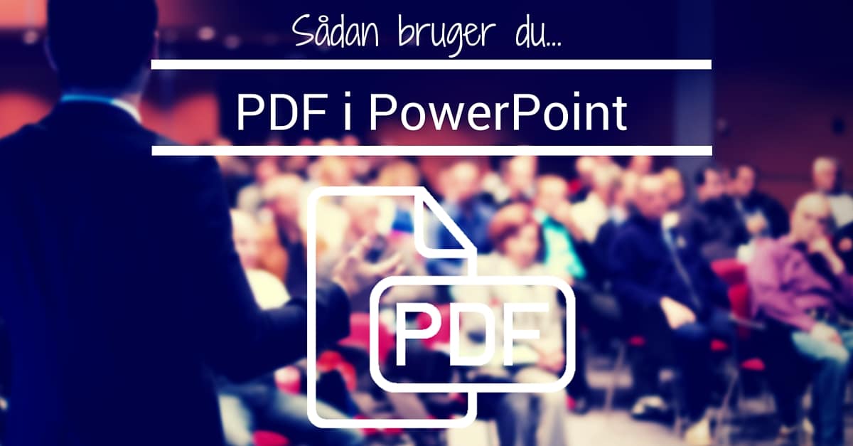 Gem PowerPoint som PDF