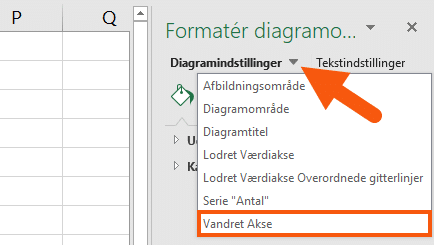 Excel formatér diagramområde akseindstillinger Excel formatér diagramområde akseindstillinger