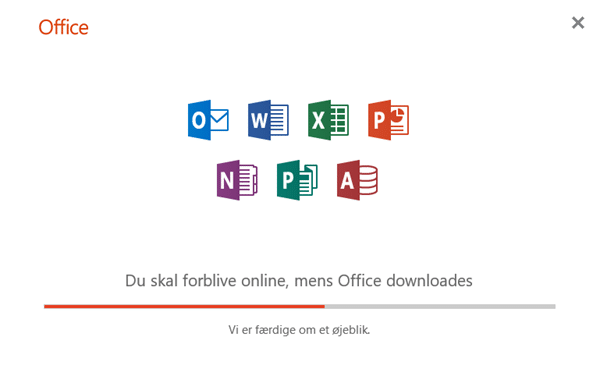 Office installeres Office installeres