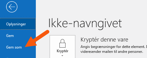 Outlook email gem som skabelon Outlook email gem som skabelon