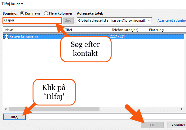 Outlook tilføj kontakt til kalender Outlook tilføj kontakt til kalender