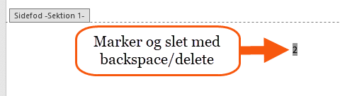 Fjern sidetal fra sider i Word Fjern sidetal fra sider i Word