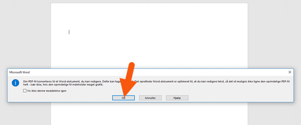 Word konverter PDF til Word-format
