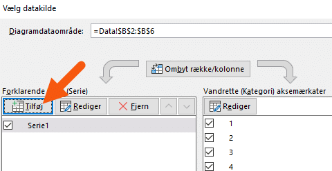 Tilføj data til stablet liggende søjlediagram Tilføj data til stablet liggende søjlediagram