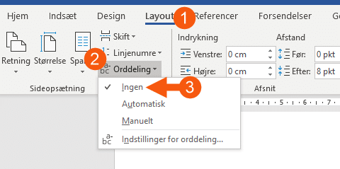 Word fjern automatisk orddeling Word fjern automatisk orddeling