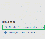 Skriv mailmeddelelse brevfletning