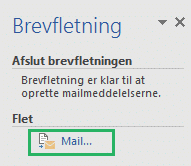 Afslut brevfletning