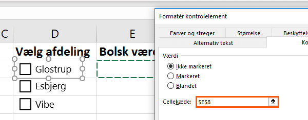 Cellekæde afkrydsningsfelt