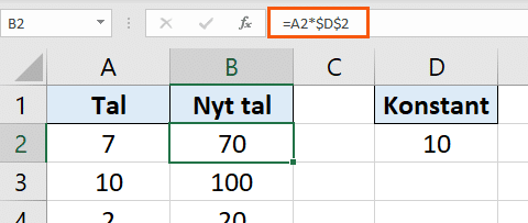 Konstant fra absolut reference