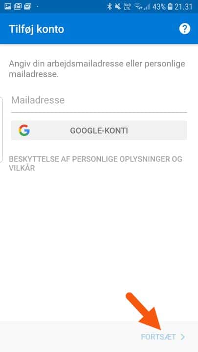 Indtast email Indtast email