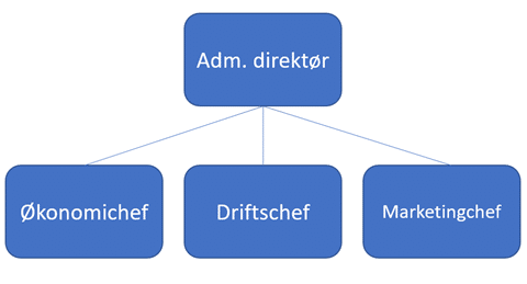 Færdigt organisationsdiagram med figurer Færdigt organisationsdiagram med figurer