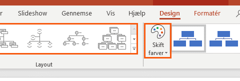 Design dit organisationsdiagram (smartart) Design dit organisationsdiagram (smartart)