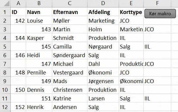 Test af rense-makro (vba loops) Test af rense-makro (vba loops)