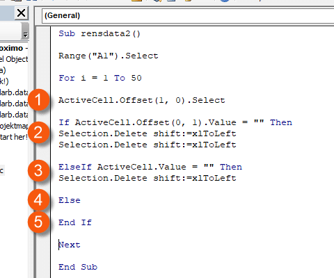 Loop + if statement sammen Loop + if statement sammen