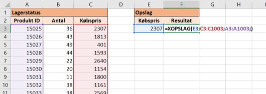 Returmatix - XOPSLAG Øvelsesfil