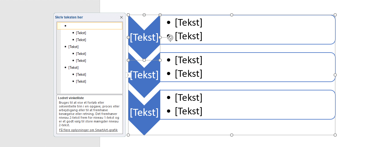 Eksempel på Flowchart / SmartArt