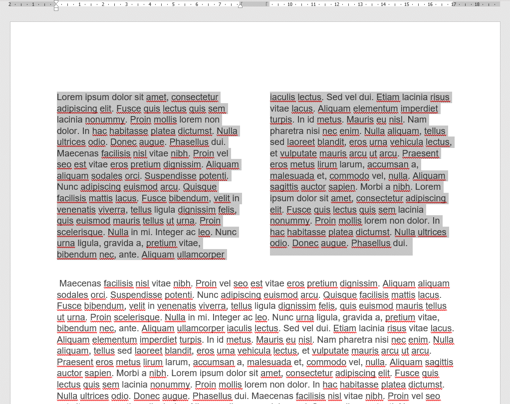 Screenshot_5 Eksempel på spalter i del af Word dokument