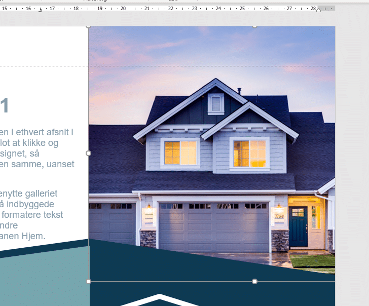 Eksempel på brochure-skabelon i Word