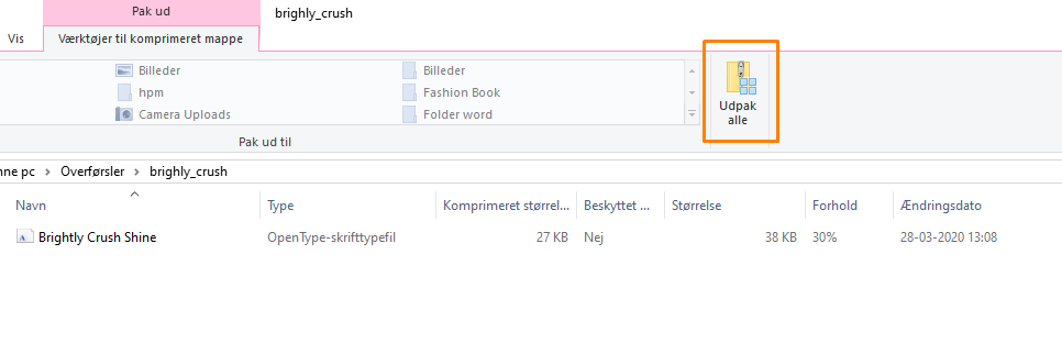 Screenshot_5 Udpak .zip-mappe