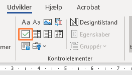 Screenshot_9 Afkrydsningsfeltet indholdskontrolelement