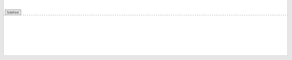 sidefod uden skabelon