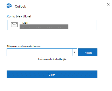 Tilføj Google konto i Outlook