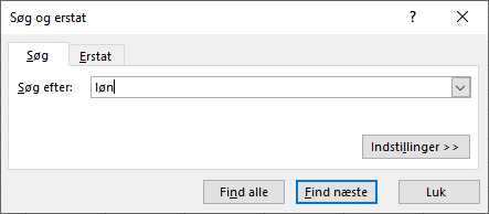 søg Eksempel på søg