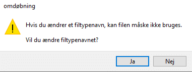 Eksempel på omdøb fil - dialogboks