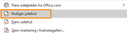 Rediger sidefod