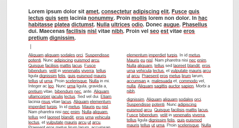 Fortløbende sektionsskift i Word Fortløbende sektionsskift i Word