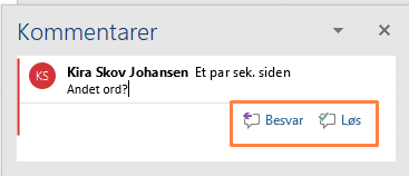 eksempel på Løs og Besvar