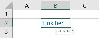Eksempel på link til andet ark