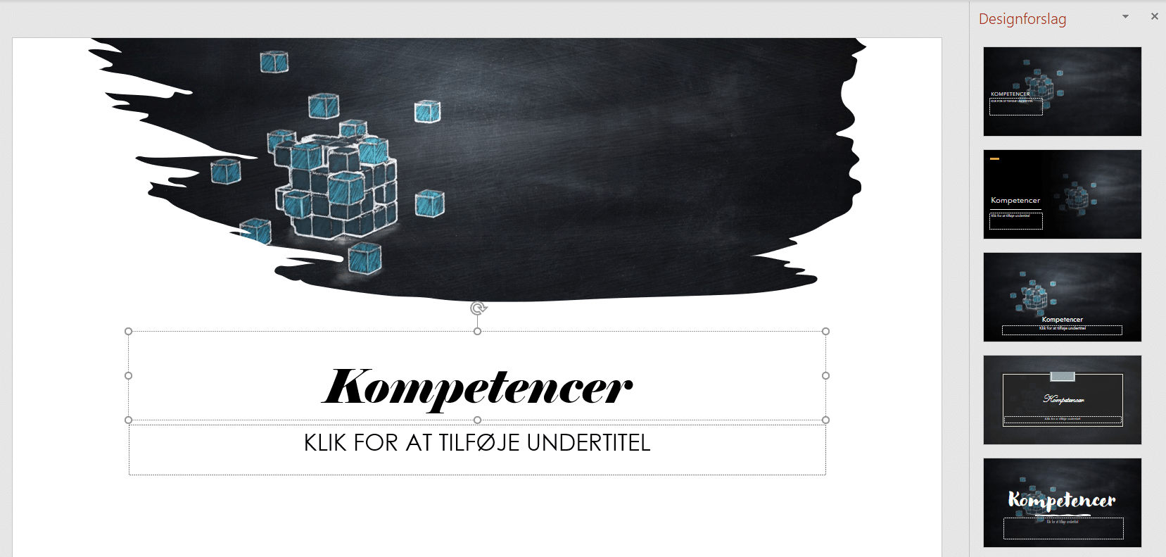 Designforslag til design Eksempel på designforslag