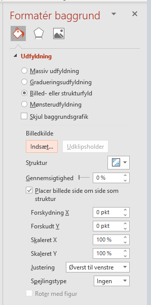 Vælg baggrundsbillede i PowerPoint Vælg baggrundsbillede i PowerPoint