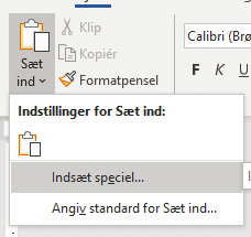 Indsæt speciel… Indsæt speciel...