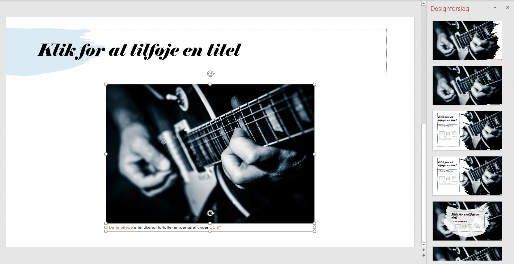 Layoutforslag 1 Eksempel på layout af billede - før