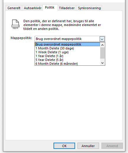 Mappepolitik intervaller Mappepolitik intervaller
