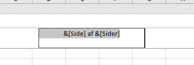 side af sider Eksempel på sidetal ud af alle sider