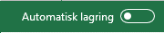 Ikke aktiv automatisk lagring Automatisk lagring ikke aktiv