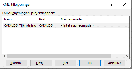 XML-tilknytninger Eksempel på XML-tilknytninger