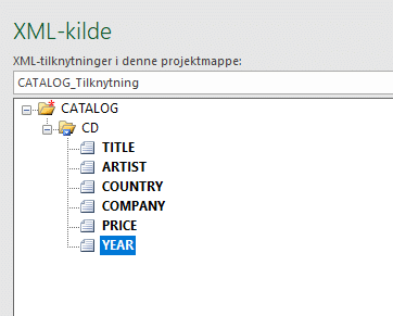 kilde Eksempel på XML-kilde