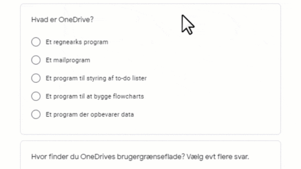 quiz gif Preview af Quiz i Microsoft 365 kursus