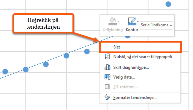 Højreklik for at slette linjen. Højreklik for at slette linjen.