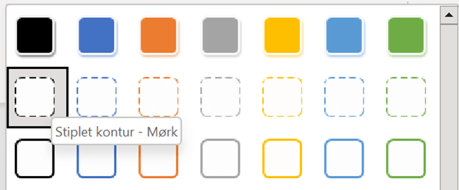 Tilpas boksens layout med farver, kanter og effekter