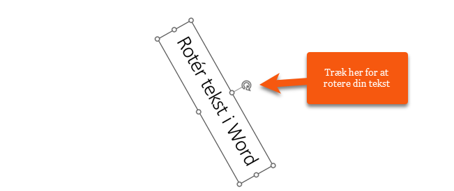 Eksempel på rotationen