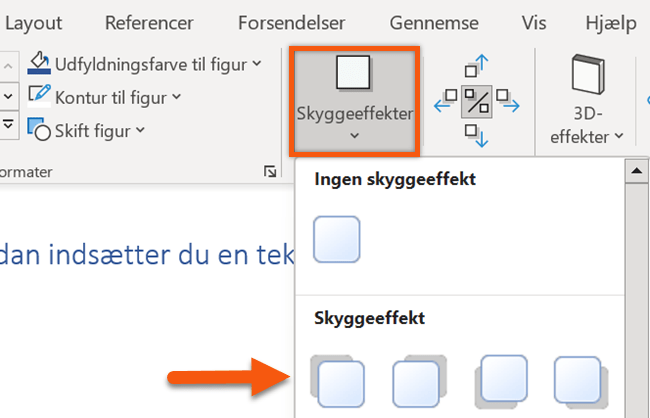 Eksempler på forskellige effekter