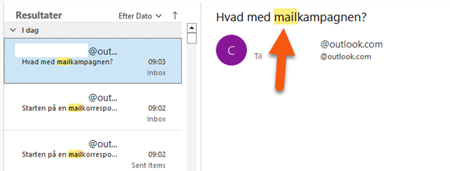 Microsoft Outlook highlighter dine keywords i alle mails