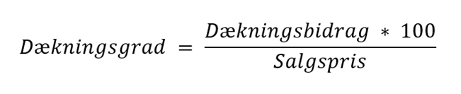 dækningsbidrag formel dækningsbidrag formel