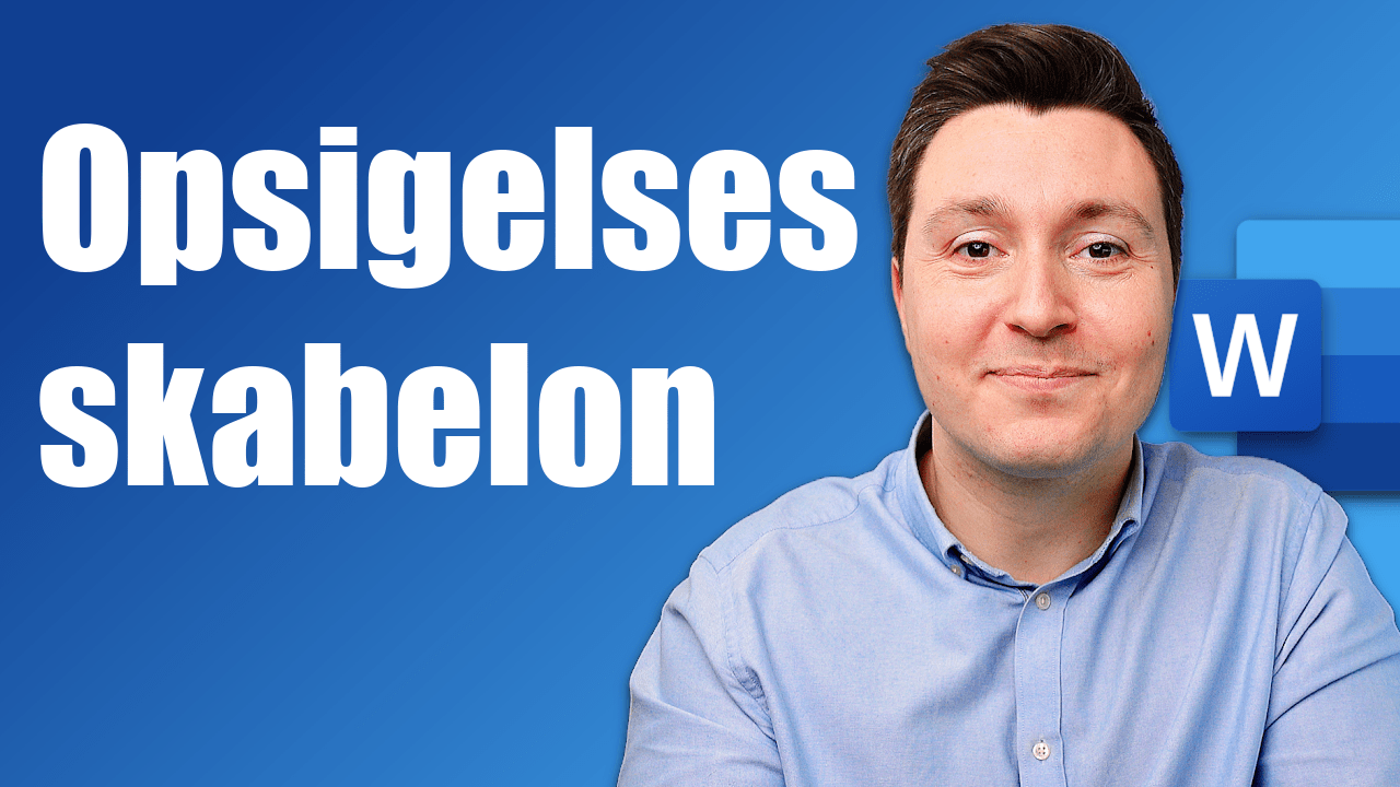 Opsigelses skabelon